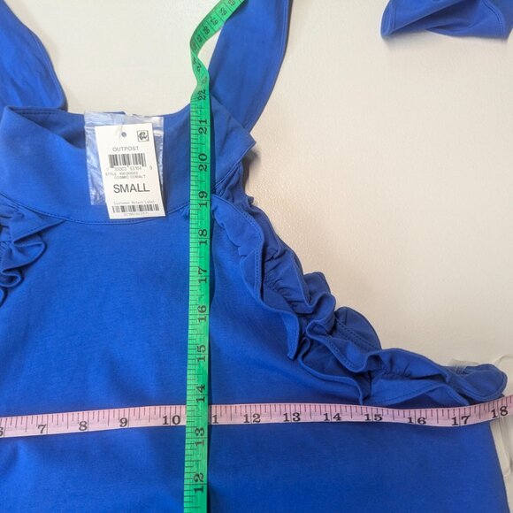 NWT INC Size Small Halter Style Top in Cosmic Cobalt Blue - Picture 16 of 16